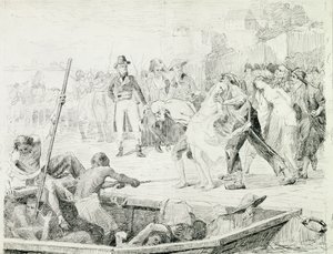 Nantesin hukkumiset vuonna 1793 tekijältä Joseph Aubert